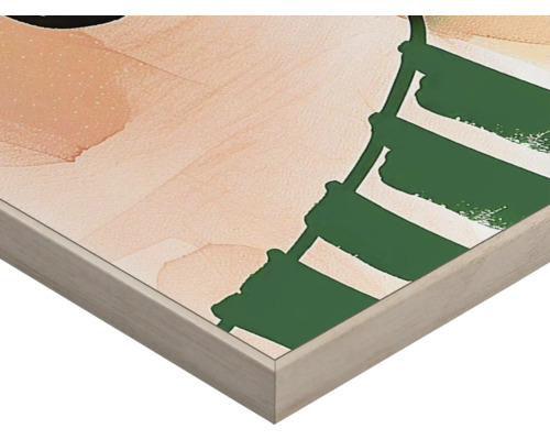 Close-up van een abstracte wanddecoratie in lijst