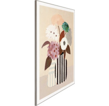 Ingelijste afbeelding met bloemen in vazen