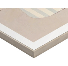 Detailopname van een ingelijst kunstwerk met abstract ontwerp