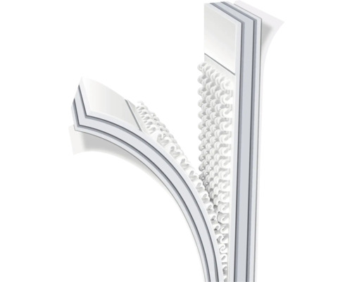 Schematische weergave van een lichtschachtsysteem met thermische isolatie