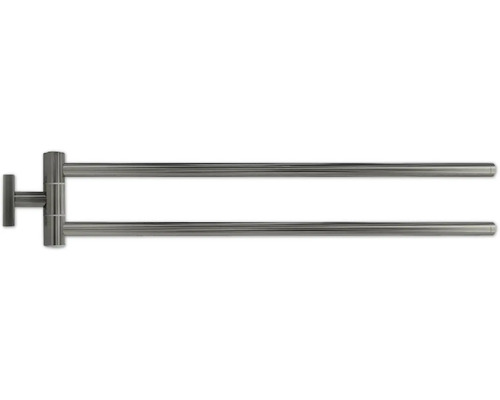 Handdoekhouder met twee stangen voor wandmontage