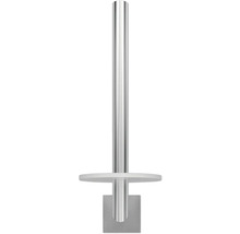Metalen toiletpapierhouder met plank