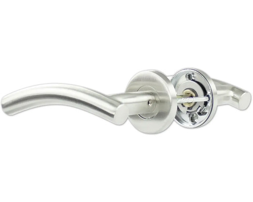 Roestvrijstalen deurklink met rozet