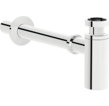 Metalen sifon voor een wastafel