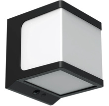 Kubusvormige buitenwandlamp met bewegingsmelder