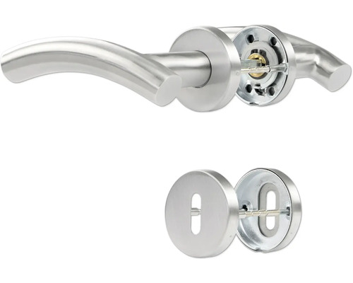 Deurbeslagset van roestvrij staal met sleutelrozet