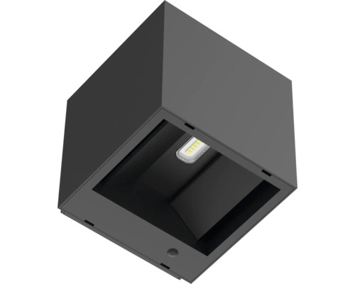 Kubusvormige buitenwandlamp met ledlamp