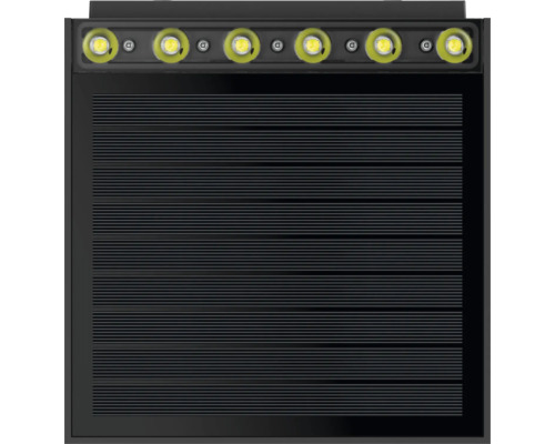 Zwarte buitenlamp met ledverlichting