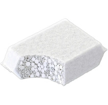 Stuk gasbetonsteen met uitsparing