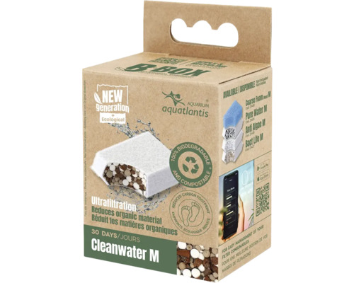 AQUATLANTIS Filtermateriaal B-Box Cleanwater M tbv Bio Box binnenfilter Aquatlantis Cleanwater M filterpatroon in kartonnen verpakking