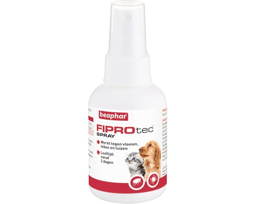 BEAPHAR Fiprotec spray, Anti vlooien en tekenmiddel voor hond en kat 100 ml