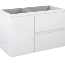 Witte wastafelonderkast met twee laden voor de badkamer