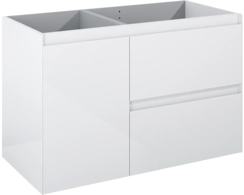 JUNGBORN Wastafelonderkast rechts DECEM 635x1000x458 mm wit glans JUNGBORN Wastafelonderkast rechts DECEM 635x1000x458 mm wit glans