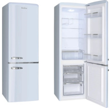 Amica koel-vriescombinatie, retro ontwerp, met open deur