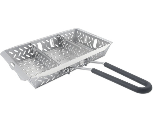 Metalen grillmand met handvat