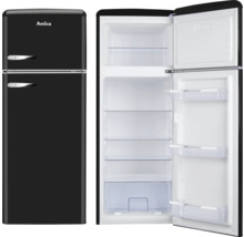 Amica koelkast met vriesvak, vooraanzicht gesloten en geopend