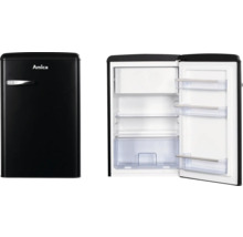 Amica koelkast in retrodesign met deurvakken en planken