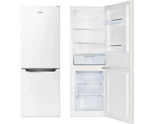 Amica koel-vriescombinatie met open deur