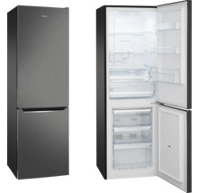 Amica koel-vriescombinatie, gesloten en open aanzicht