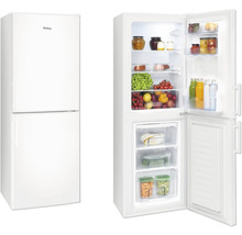 Amica koel-vriescombinatie, geopend en gesloten