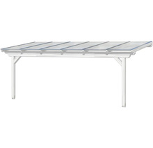 Enkele carport met transparant dak