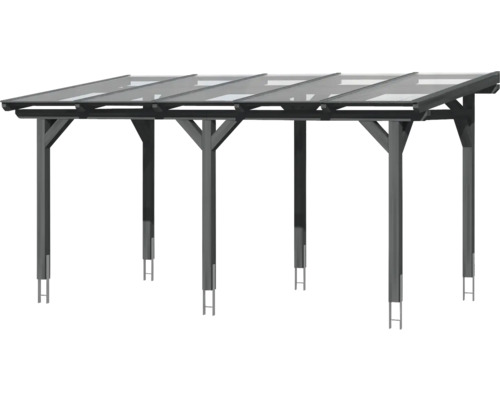 Houten terrasoverkapping met glazen dak