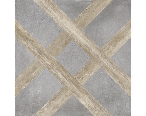 Wand- en vloertegel Olivo wood 60x60 cm gerectificeerd Tegel met houtlook en betonlook