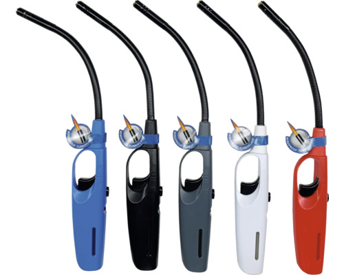 Vijf staafaanstekers met flexibele hals