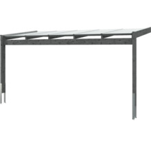 Houten carport met glazen dak voor buiten