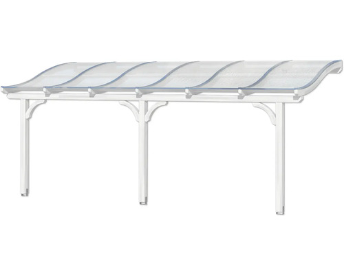 Carport met transparant dak