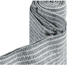 Oprolbare privacy screen gemaakt van weefsel met oogjes