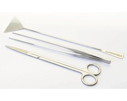 Aquascaping gereedschapsset met schaar, pincet en bodemspatel