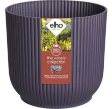 Bloempot van gerecycled materiaal met geribbeld oppervlak