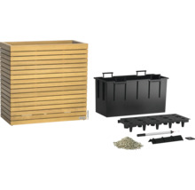 Houten plantenbak met irrigatiesysteem