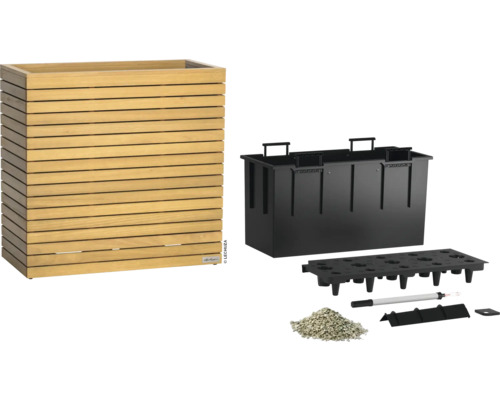 Houten plantenbak met irrigatiesysteem