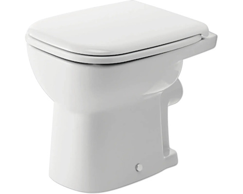 DURAVIT Staand toilet met spoelrand D-Code vlakspoeler wit glanzend