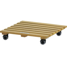 Houten plantenroller met wielen