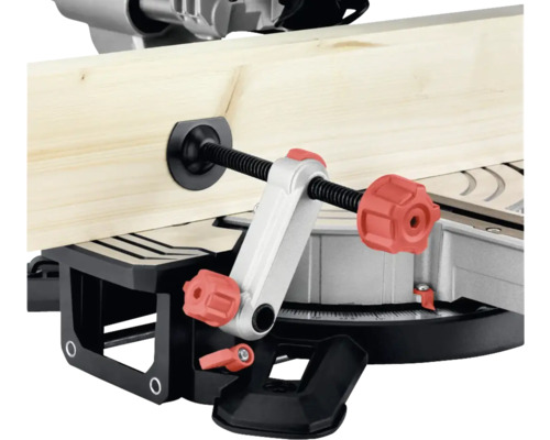 Werkstukspanning op een verstekzaag