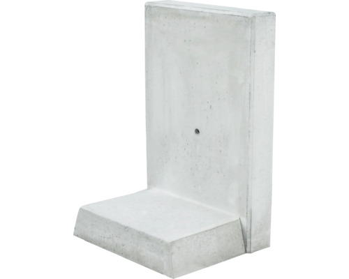 DIEPHAUS L-steen grijs 50 x 12 x 55 cm voetdiepte = 30 cm Betonnen hoeksteun voor het verstevigen van hellingen in de tuin