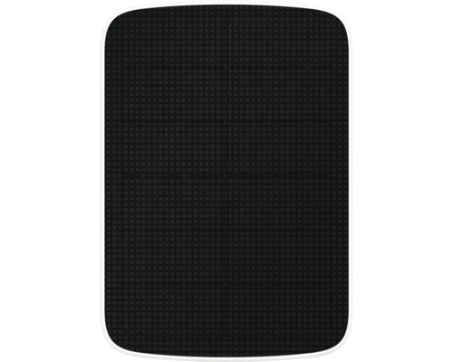 Zwarte badmat met noppenstructuur