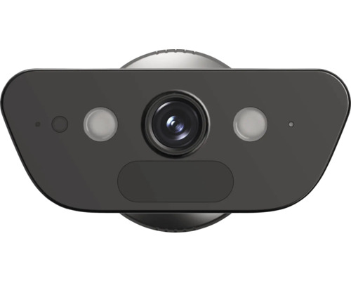 Enkele zwarte 3D camera met twee sensoren en een lens