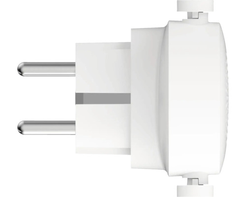 Witte geaarde stekker