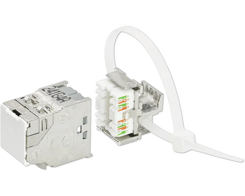 RUTENBECK Keystone UM-CAT 8.1 40/25/10G Twee netwerkdozen met bevestigingsmateriaal