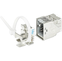 Twee netwerkdozen met kabelbinder