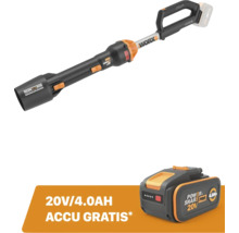 Worx 20 Volt accu bladblazer Leafjet met een gratis 4.0 Ampère-uur accu.