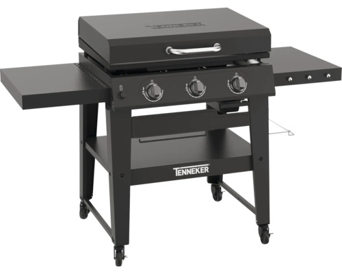 Tenneker gasbarbecue met twee opbergtafels en onderkast