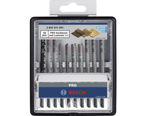 Bosch decoupeerzaagbladen set voor hardhout en laminaat, 10 stuks