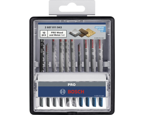 Bosch decoupeerzaagblad set voor hout en metaal, 10 stuks