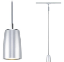 Zilverkleurige hanglamp met kabelophanging