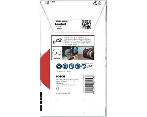 Bosch ACZ 85 EIB BIM zaagbladverpakking, diameter 85 mm